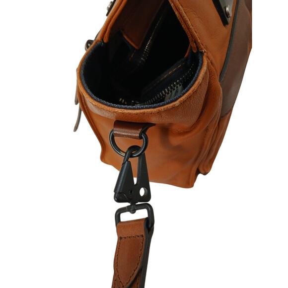 Rag & Bone Handbag Leather Brown Boxy Square Shoulder Strap Dustbag Modern $950 - Picture 16 of 16